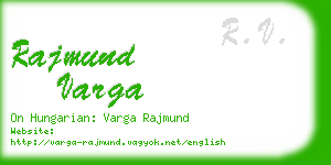 rajmund varga business card